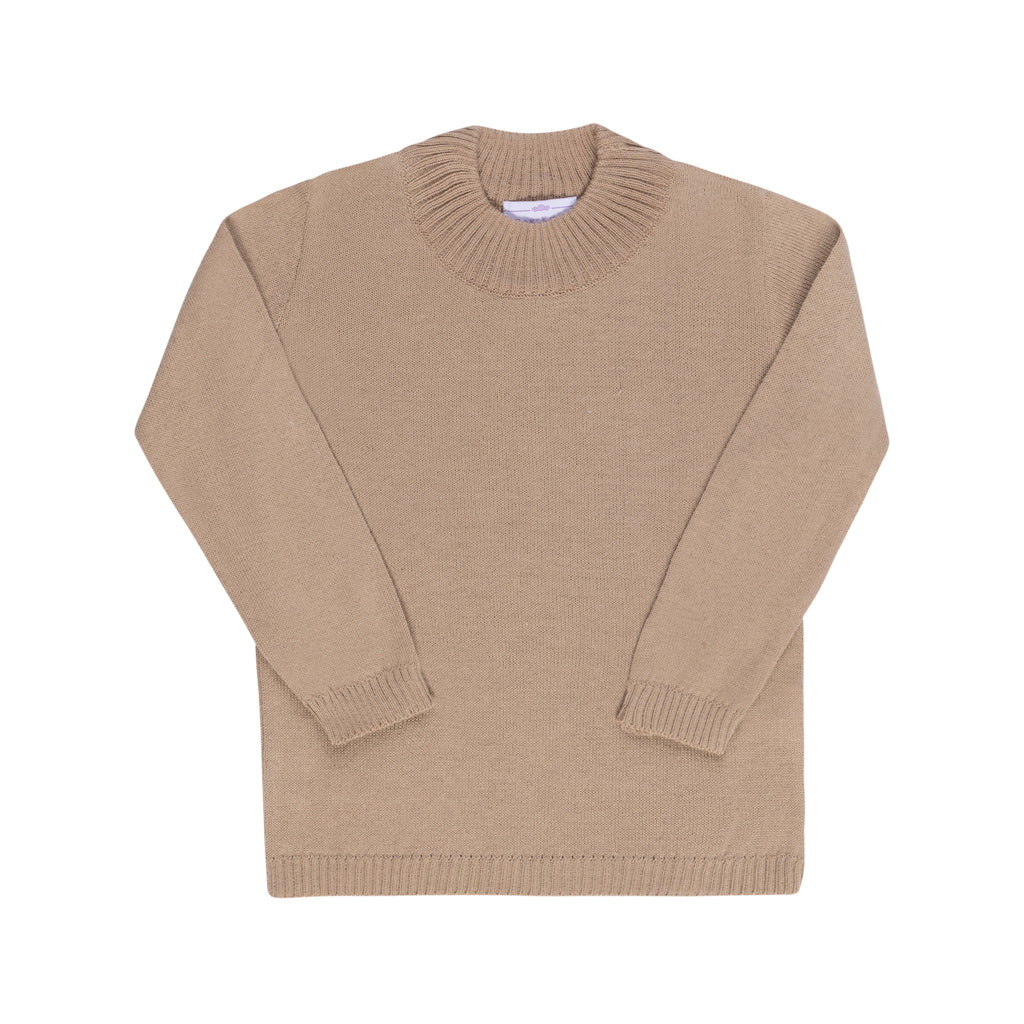 Mockneck Shirt Latte Bon Knit