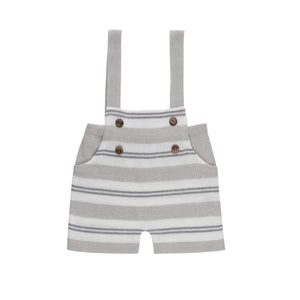 Striped Overall Set ~ Cloud Grey