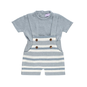Striped Overall Set ~ Blue