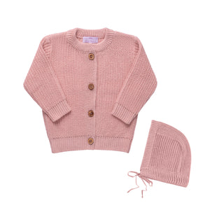 Baby Cardigan Set ~ Pink