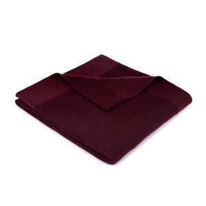 Ribbed Blanket ~ Burgundy